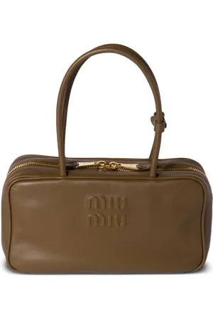 Miu Miu Beau leather top