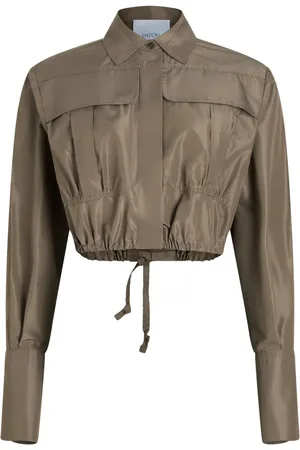 Patou Cropped faille safari shirt