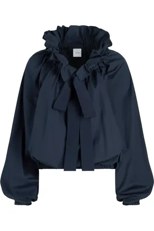 Patou Iconic drawstring poplin top