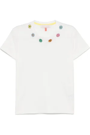 MIRA MIKATI Embroidered flower T