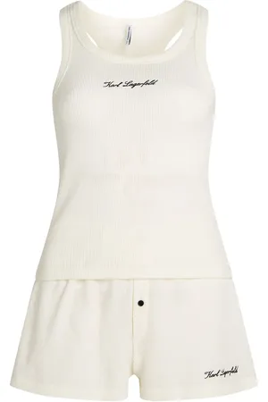 Karl Lagerfeld Hotel Karl sheer pajama set