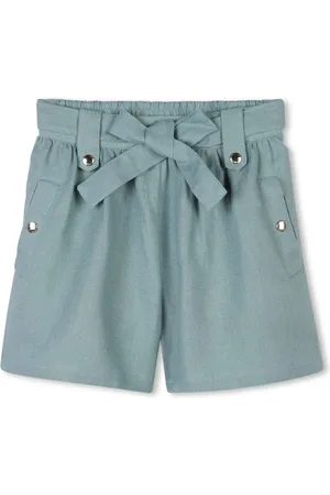 Chloé Bow linen shorts