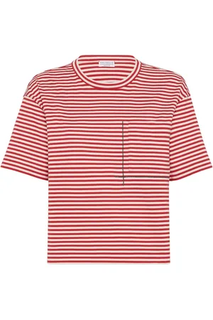 Brunello Cucinelli Striped T