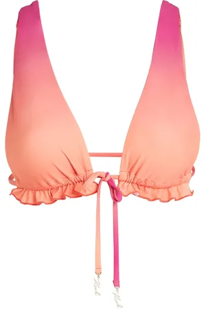 Karl Lagerfeld Ombr?? triangle bikini top