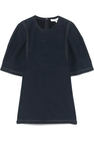 tibi Denim shrunken T