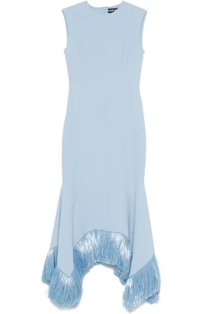 DAVID KOMA Raffia fringe