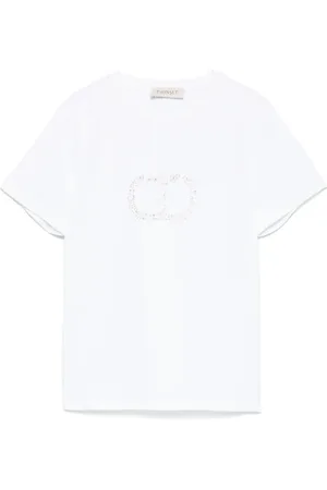 Twin-Set Rhinestone Oval T T