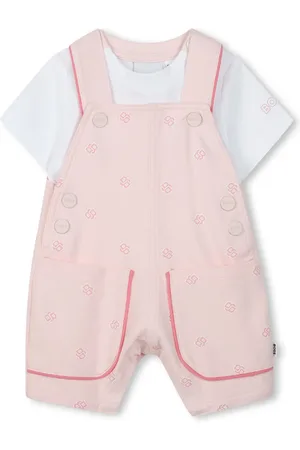 HUGO BOSS Logo dungarees and t