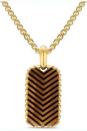 David Yurman 18kt yellow chevron