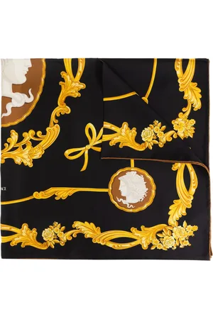 VERSACE Large Cameo silk foulard