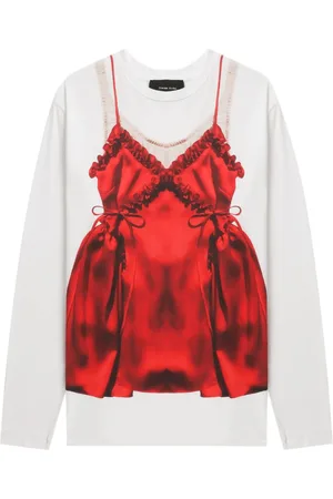 Simone Rocha Negligee printed t