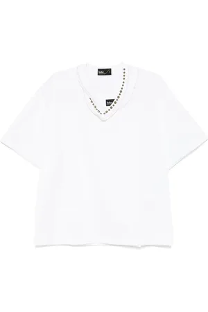 Kolor Contrasting collar t