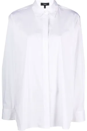 THEORY Cotton button
