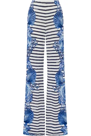 Alberta Ferretti Striped wide