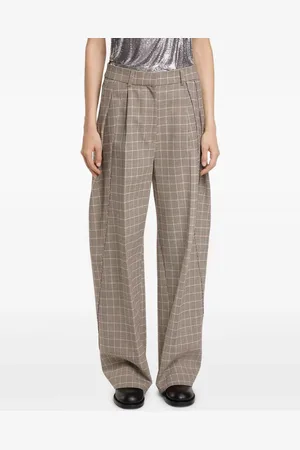 Paco rabanne Checked pleated wide