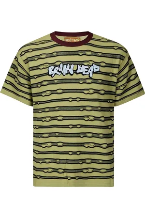 Brain Dead Distressed striped T