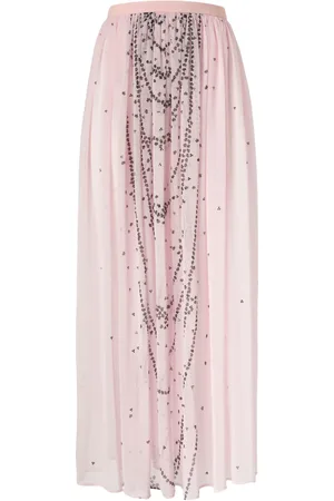 GENNY Pliss?? maxi skirt