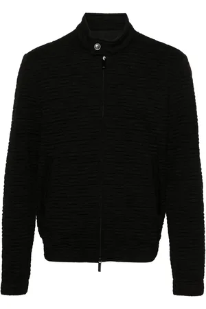 Emporio Armani Textured check zip