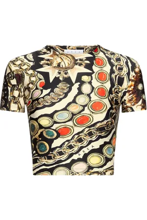 AREA Printed cropped t