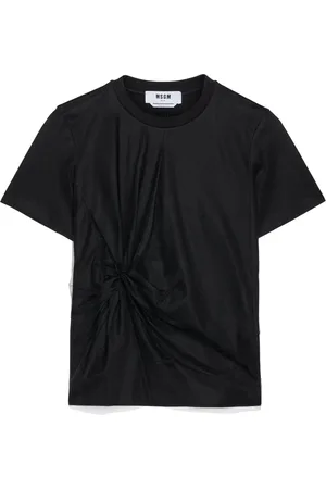 Msgm Gathered cotton t