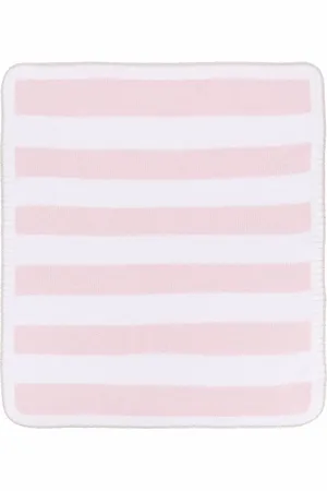 LA STUPENDERIA Striped organic cotton blanket