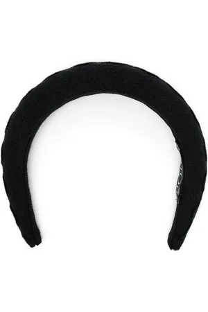 Patou Wave padded tweed headband
