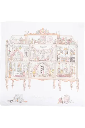Atelier Choux Patterned intarsia knit blanket
