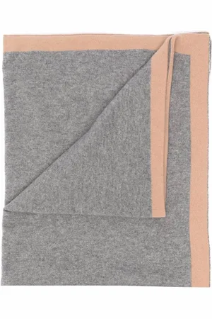 SIOLA Contrasting border cashmere blanket