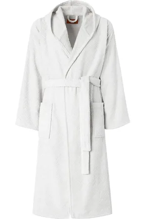 Missoni Chalk cotton hooded bathrobe