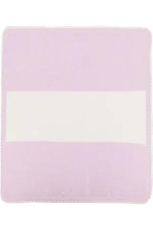 LA STUPENDERIA Striped knitted blanket