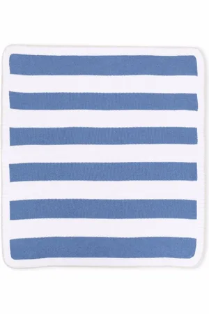 LA STUPENDERIA Striped organic cotton blanket