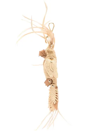 Prada Raffia key ring