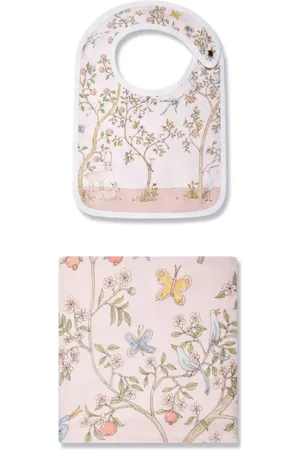 Atelier Choux Carr?? & Satin In Bloom bib set (set of two)