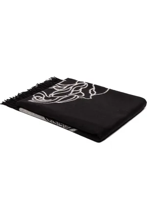 VERSACE Greca motif blanket