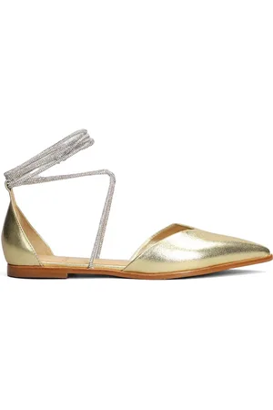 CARRANO Metallic ballerina shoes