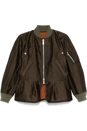 SACAI Pleated bomber jacket