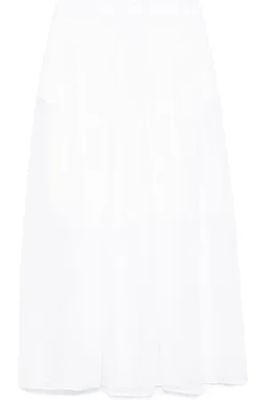 Iris von Arnim Linen midi skirt