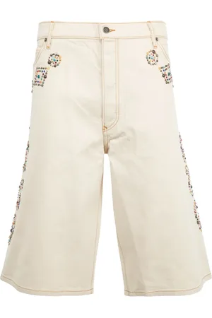 Cout de la Liberte Zander Embellished twill baggy shorts