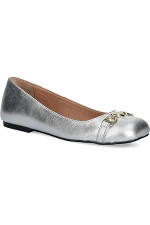 Moschino Metallic ballerina shoes