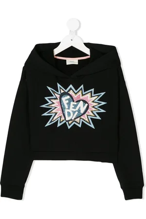 Fendi Logo embroidered hoodie