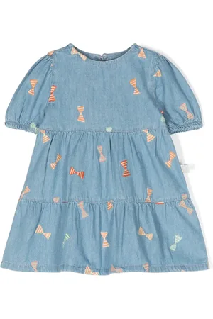 Stella McCartney Embroidered tiered dress