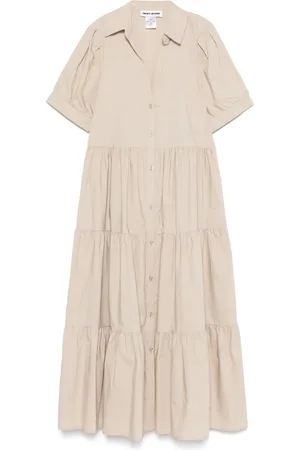 DKNY Tiered midi dress