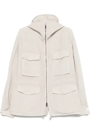 TRANSIT Linen hooded jacket