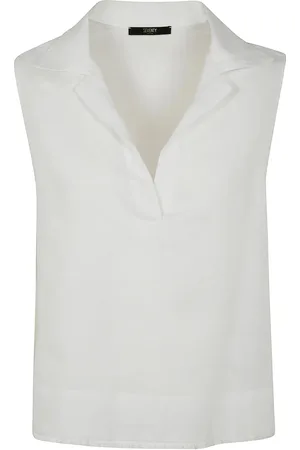 SEVENTY BY SERGIO TEGON Linen sleeveless top