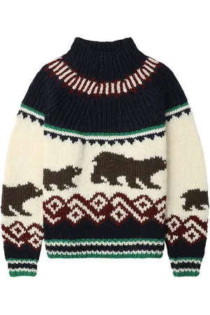Kolor Patterned intarsia