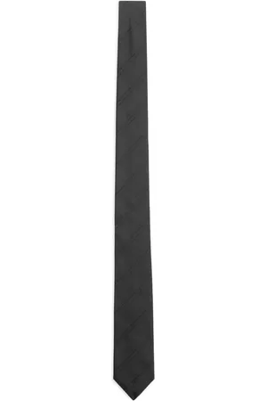 Saint Laurent Cassandre striped silk tie