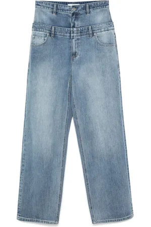 tibi Double waist washed jeans