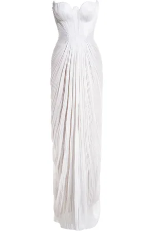 MARIA LUCIA HOHAN Strapeless pleated gown