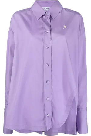 The Attico Diana asymmetric cotton shirt