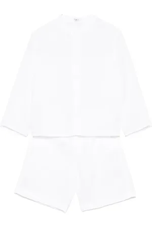 Il gufo Linen shorts set